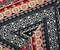 Red-Black-Multi Poly Aztec Printed Faille Woven Fabric By the Yard